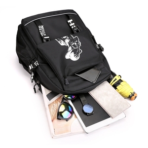 Personalizado <span class=keywords><strong>a</strong></span> prueba de agua al aire libre luminosa de antirrobo Bloqueo de puerto de carga USB bolsa de mochila para los adolescentes - Product Image 6