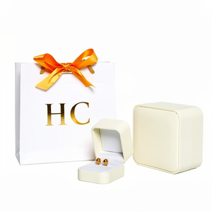 Premium <b>Earring</b> Box Custom PU Leather Jewelry Display Box for Jewelry Packaging Suede Insert Embossing Custom Logo Wholesale - Product Image 2