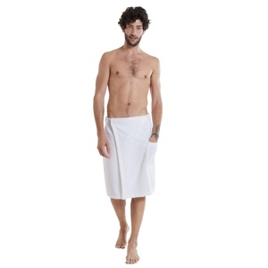 Toallas Envolventes de Algodón 100% para <span class=keywords><strong>Hombre</strong></span>, Bordadas, de Color Sólido, con Cierre Ajustable, Certificación OEKO-TEX, para Spa, <span class=keywords><strong>Piscina</strong></span> y Baño, Venta al Por Mayor - Product Image 4