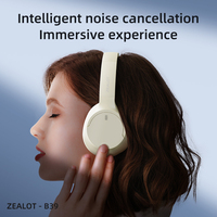 ZEALOT B39 Headset Stereo berkabel, headphone lipat tanpa kabel dan berkabel penutup telinga lembut dan ringan untuk pemakaian yang lama