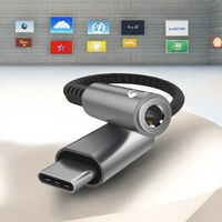Adaptador de Audio USB Tipo C a Conector para Audífonos de 3.5 mm, DAC, Amplificador de Audífonos, Decodificador Digital, Conversor AUX