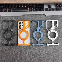 Étui de protection magnétique anti-chute rotatif à 360° en métal de luxe pour hommes, étui professionnel pour Samsung S26 Ultra S25u
