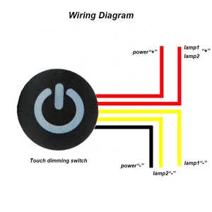 12V 5V 3.3V Đen Một Chiều Đèn LED Hai Chiều Cảm Ứng Công Tắc Điều Chỉnh Độ Sáng - Product Image 3