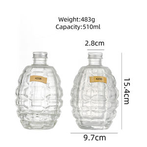 Botellas de Vidrio para Bebidas de 510 ml con Forma de <span class=keywords><strong>Granada</strong></span>, Ecológicas y de Diseño Único - Product Image 3