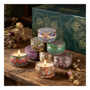 Kits de fabrication de bougies haut de gamme, pots avec couvercles, emballage cadeau élégant pour cadeaux de mariage, collection de parfums naturels à base de soja - Product Image 4