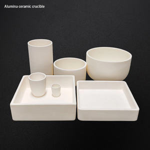 <span class=keywords><strong>Creuset</strong></span> et plaque de substrat en céramique d'alumine industrielle haute performance avec haute résistance aux oxydes, services de découpe et de pliage - Product Image 1