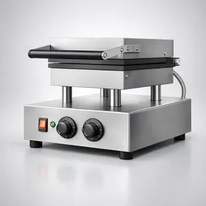 Machine à gaufres coniques en acier inoxydable pour usage commercial, machine électrique à peau croustillante pour les salons de crème glacée et les boulangeries - Product Image 1