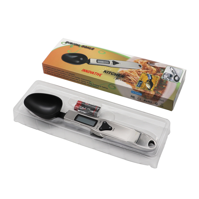 Electronic High Accuracy 304 Stainless Steel Measuring Weighing Spoon Scale Digital Portable LCD Display Spoon Coffee Scale