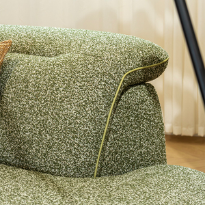 Ensemble en L populaire et moderne en tissu, style nuage flottant, dossier haut, assise profonde, pour un salon confortable, choix idéal pour villa - Product Image 3