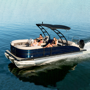 For Customized Aluminum 25ft/27ft/30ft Floating Party Barge Pontoon Boat With Family Furniture & Slide for Fishing - Product Image 5