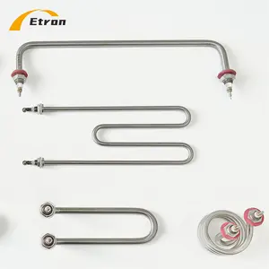 Etron özel tübüler spiral ısıtıcı ısıtma elemanları 110v220v su bobini ısıtıcı