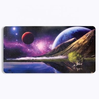 Tapis de souris de jeu Tapis de jeu imprimé d'écriture en cuir PU Tapis de souris personnalisé Tapis de bureau grand tapis de bureau imperméable pour bureau maison