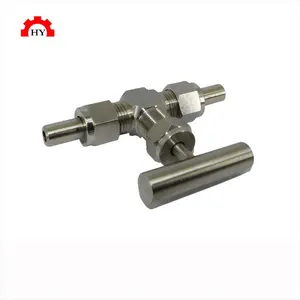 Hot sale high pressure sanitary stainless steel 304 316L straight female welding needle valve