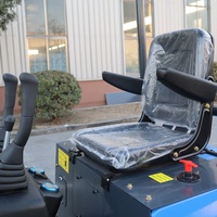 Mini-excavatrice sur chenilles multifonctionnelle CE EPA Euro 5 Diesel 1,2 tonne, petite pelle compacte tout-terrain pour travaux intérieurs