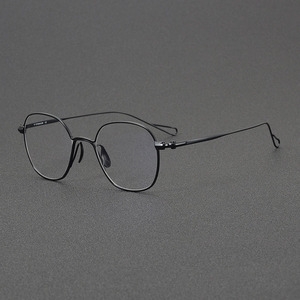 Marco óptico de titanio unisex, polígono con logotipo personalizado, Marco vintage, bloqueo de luz azul para lectura y uso en ordenador - Product Image 4