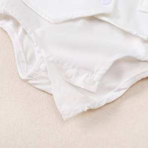 Combinaison bébé garçon avec logo, 0-12 mois, ensemble de baptême personnalisé, motif de point de croix - Product Image 5