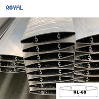 Extrusion d'aluminium de revêtement de poudre de clôture de lame de persienne pour la clôture ou la porte