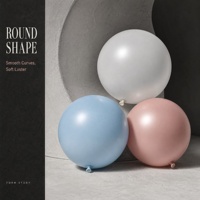 Ballon en latex rond de 12 pouces pour décoration de fête, mariage, Noël, anniversaire, ballon à l'hélium, perle métallique dorée, argentée, blanche