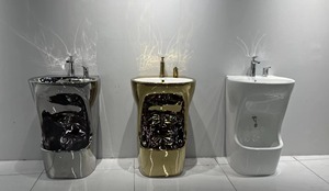 Moderno Dual-Purpose piccolo esterno a colonna con pavimento in piedi lavabo bagno medio orientale musulmano Wudu mobili - Product Image 6