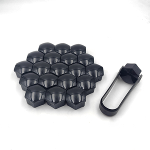 Nouvelles coques de roue en plastique <span class=keywords><strong>noir</strong></span> brillant pour Tes La, ajustement universel, tailles <span class=keywords><strong>17</strong></span>/19/21 - Product Image 2