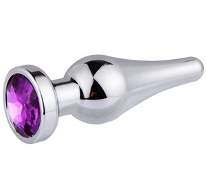 Women toys butt plug with diamond <span class=keywords><strong>sex</strong></span> toys for women men metal anal plugs stainless steel fetish chastity adult products - Product Image 2