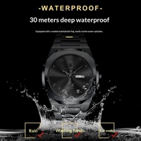 Jam Tangan Wanita Poedagar Quartz Dial Arab Bentuk Oktagon |   Jam Tangan Anti Air dengan Tali Baja Tahan Karat untuk Penggunaan Sehari-hari & Formal