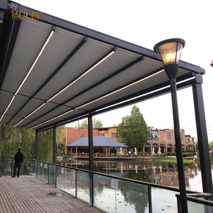 <span class=keywords><strong>Toldo</strong></span> eléctrico para exteriores, impermeable, retráctil, deslizante, <span class=keywords><strong>de</strong></span> techo, pérgola <span class=keywords><strong>de</strong></span> aluminio <span class=keywords><strong>con</strong></span> dosel para restaurante - Product Image 5