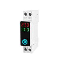 Interruptores Inteligentes WIFI 1P+N de Alta Calidad con Pantalla y Control Remoto, Monitoreo de Medición, 90V-260V