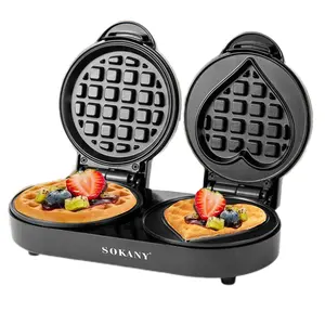 110V 220V 1100W Hot mini Donut maker microwave toasted sandwich maker breakfast Waffle machine IN 2023