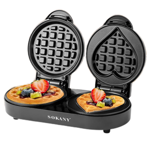 110V 220V 1100W caliente mini <span class=keywords><strong>Donut</strong></span> Maker <span class=keywords><strong>microondas</strong></span> tostado sandwichera desayuno Waffle máquina en 2023 - Product Image 1
