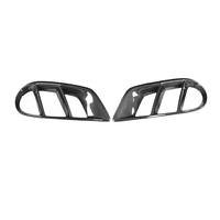 Pour Mercedes BENZ W205 2015-2021 fibre de carbone avant évents conduits d'air barre d'admission antibrouillard cadre calandre lampe couvre