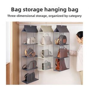 Bolsa de Almacenamiento Colgante de Tela, Material de Malla Transpirable, Tela No Tejida, Multiusos, Minimalismo Moderno, para Dormitorio, Baño - Product Image 2