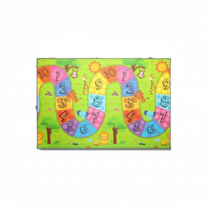 Alfombra de juego para bebés XPE de doble cara de 100x140x0,7 cm-enrollable, impermeable, espuma no tóxica Colurful Number Road - Funky Travel - Product Image 1