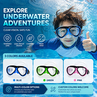 Masque de plongée à double lentille, verre trempé transparent, silicone souple, anti-fuite, lunettes de plongée réglables pour les sports nautiques