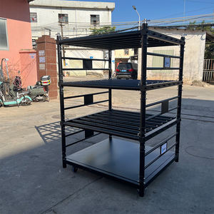 Chariot de <span class=keywords><strong>transport</strong></span> Kkmark en aluminium pour éclairage, démontable, noir, avec support CP, durable, pour lumières de scène, chariot de <span class=keywords><strong>transport</strong></span> léger, chariot de rangement - Product Image 1