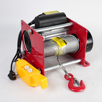 Mini palan électrique de levage du fabricant Capacité de 200kg à 1 tonne Treuil à câble de type allemand 380v/220v avec câble en acier
