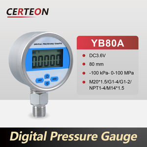 Amplo Alcance Portátil Montagem Painel 4‑20mA Aço Inox LCD Alta Precisão Industrial Manómetro digital - Product Image 1