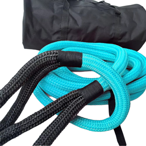 運動回復9mX16mm 12540lbs破壊強度トーイングロープ100% ナイロン緊急ツールキット車の回復のため - Product Image 4
