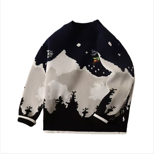 <span class=keywords><strong>Pull</strong></span>-over personnalisé pour enfants, imprimé animal, respirant, col rond, 100% coton, pour filles et garçons, hiver/printemps - Product Image 4