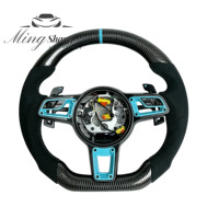 Volant de voiture personnalisé en fibre de carbone pour Porsche Panamera Macan Cayenne Taycan 718 Cayman GT4 RS 911 Carrera