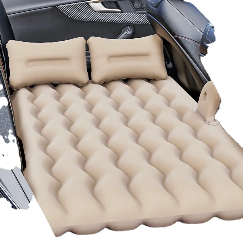 Otomotiv ürünleri katlanır araba şişme yatak PVC peluş araba şişme yatak