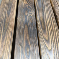 Planches de bois brûlé Shou Sugi Ban traditionnelles, durables et insonorisées, noires, pour décoration extérieure, usage domestique et commercial, directement de l'usine