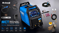 Moteur à courant continu portable combiné Rolwal 7-en-1 Nouveau soudeur MIG/MAG/Flux-Cored/Aluminium MIG/HF CUT/MMA
