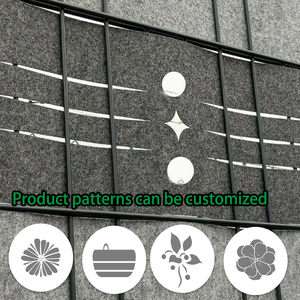 Lot de 5 bandes décoratives en feutre pour clôture extérieure, écran d'intimité, couverture pare-soleil pour clôture grillagée, clôture en bois, jardin et cour - Product Image 4