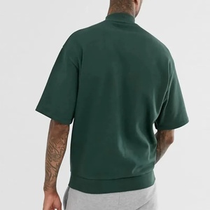 T-shirt ample pour homme, 100% coton, épaules tombantes, streetwear, qualité, logo personnalisé, t-shirt uni pour homme - Product Image 3