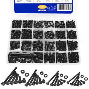 1060Pcs Metric Hex Screw Set M2 M3 M4 M5 Alloy Steel Cylindrical Head Screws Nuts Washers With Allen Keys - Product Image 2