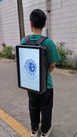 11,6/15/17/18, 5/21, 5/24/27/32 pulgadas, mochila para caminar humano, cartelera Digital, mochila publicitaria, pantalla de reproductor de publicidad Lcd