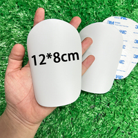Protège-tibias de football en plastique par sublimation 12*8cm avec protection complète pour enfants et adultes