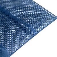 Tissu en maille hexagonale à rayures verticales 100% polyester tricoté, non extensible, respirant, anti-moustiques, pour sacs
