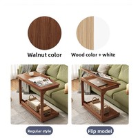Table basse en bois massif multifonctionnelle de style nordique avec couvercle rabattable amovible, meubles pour la maison, salon, chambre, bureau, bar